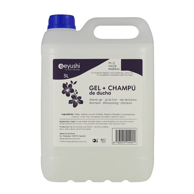 Garrafa de Gel + Champú de Baño x 5 litros