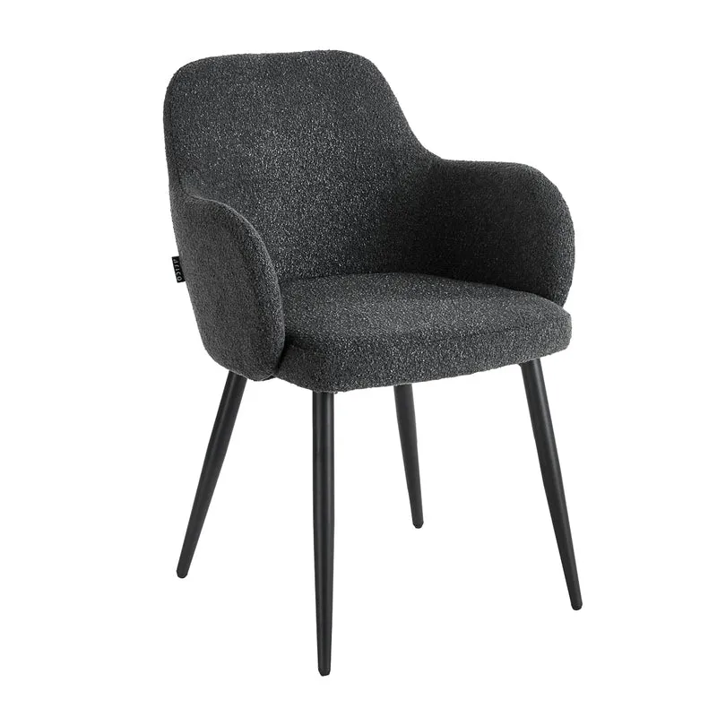 Sedia Lounge Professionale per Sala Attesa e Salone | INTRA (Black)
