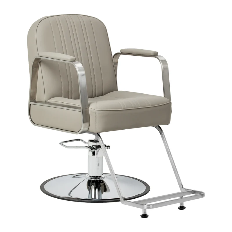 Poltrona da Parrucchiere con Sollevatore Idraulico | ACRI (Beige)