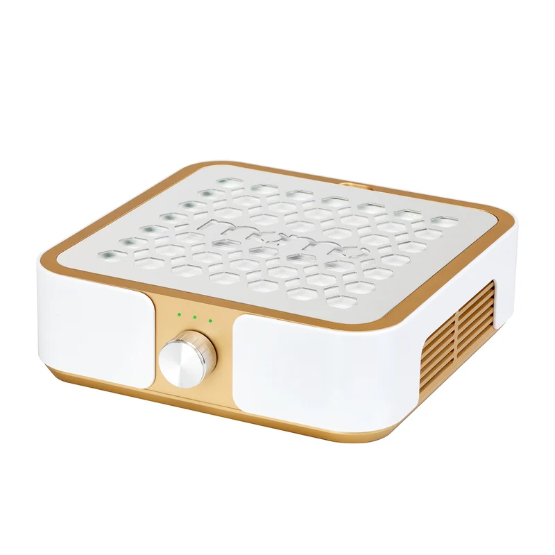 Aspiratore Polvere per Unghie Professionale | MOMO P30 (Bianco-Oro)