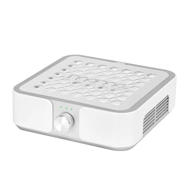 Aspiratore Polvere per Unghie Professionale | MOMO P30 (Bianco-Argento)
