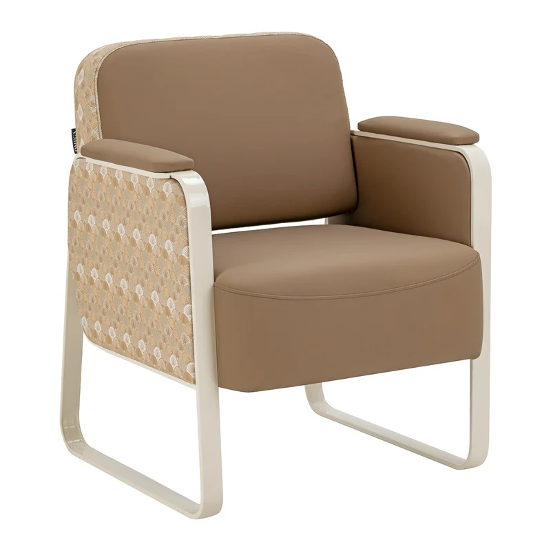 Sedia d'attesa elegante per salone | GRANDEUR (Light Brown)