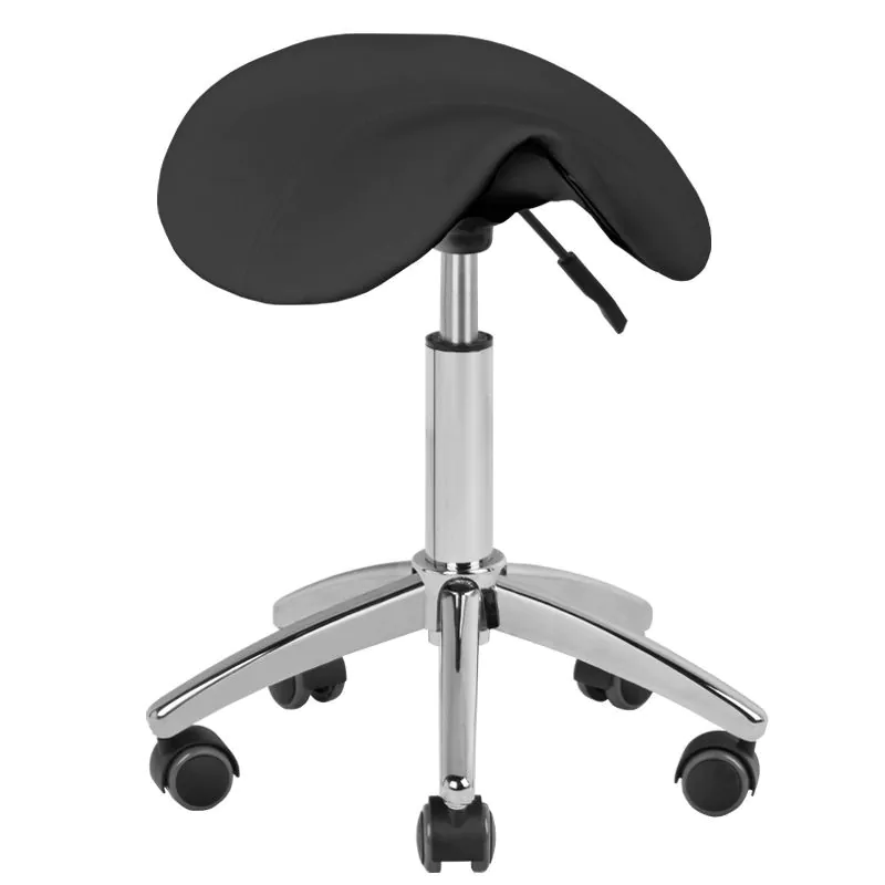 Sgabello Estetista Professionale con Seduta Ergonomica | AM-302 (Nero)