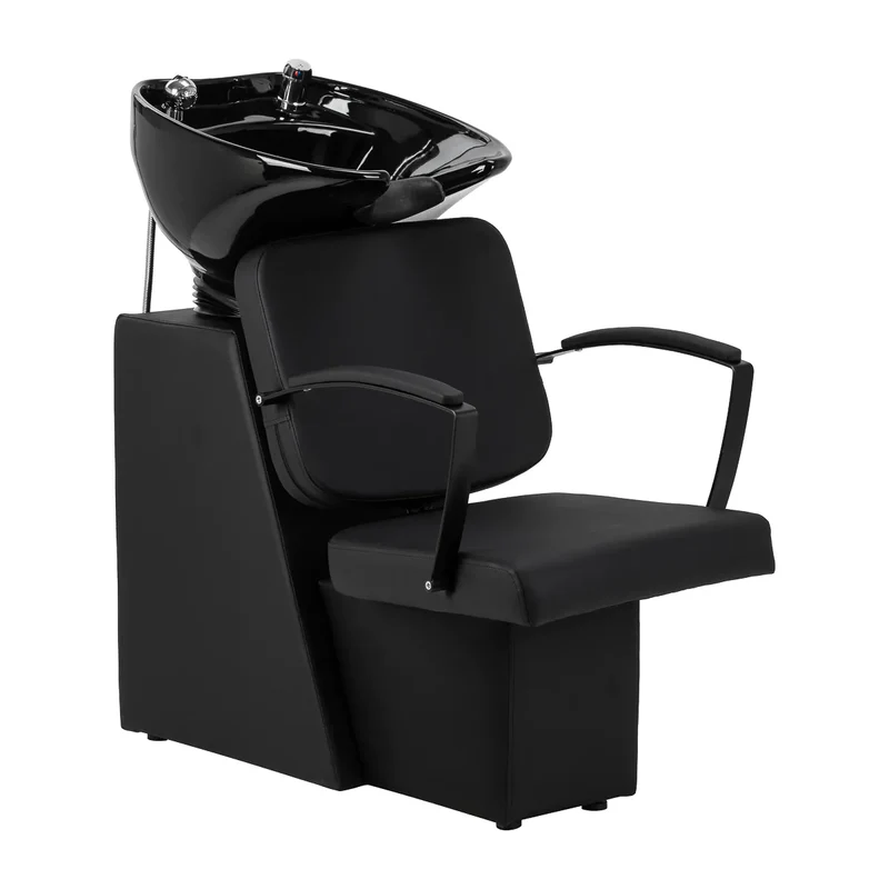 Lavatesta Professionale per Parrucchieri Design ed Ergonomico | HAIR SYSTEM EDGE (Nero)