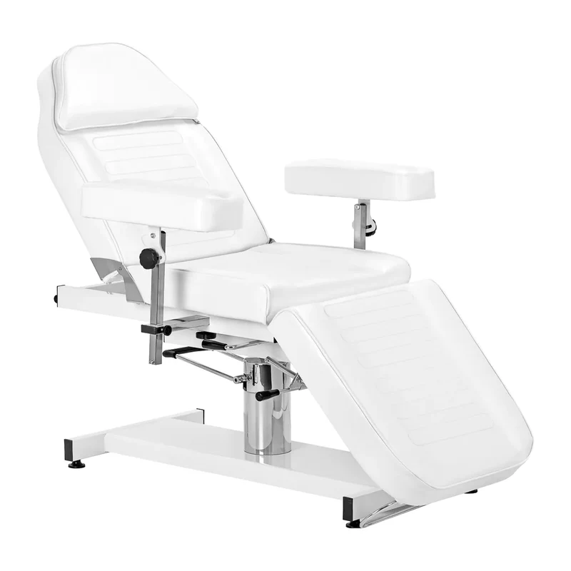 Poltrona Estetica Girevole con Funzione Culla e Foro Poggiatesta | SILLON A-210DH (Bianco)