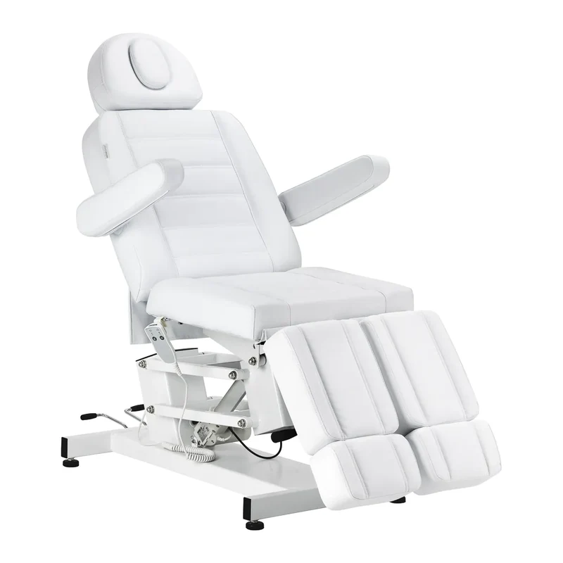Poltrona Pedicure Elettrica Professionale 1 Motore ed Ecopelle | AZZURRO 706 (Bianca)