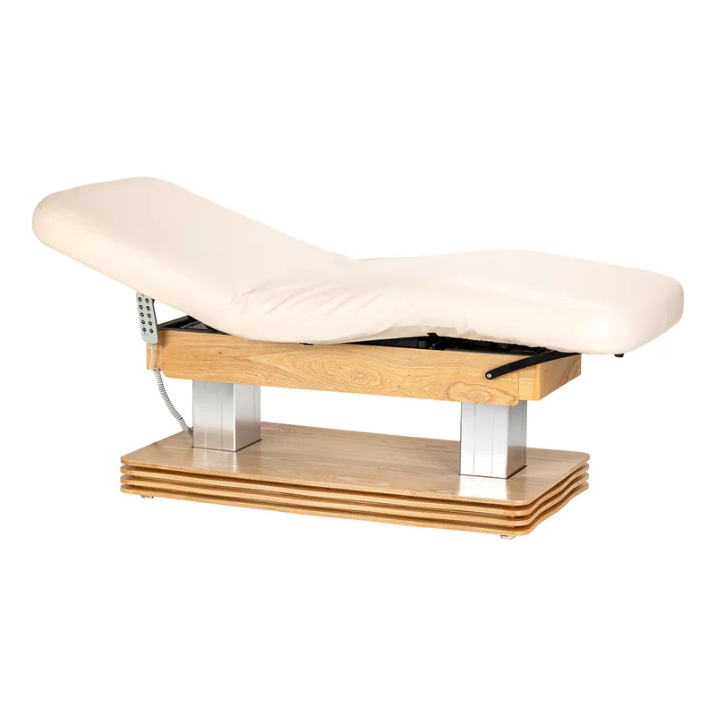 Lettino SPA Elettrico Professionale per Massaggi e Centri Estetici | SILLON COMFORT (Crema Marrone)