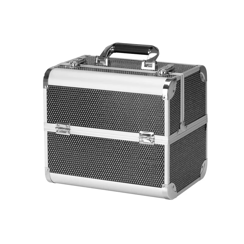 Beautycase Glitter Professionale Mod. 44 (nero/silver)