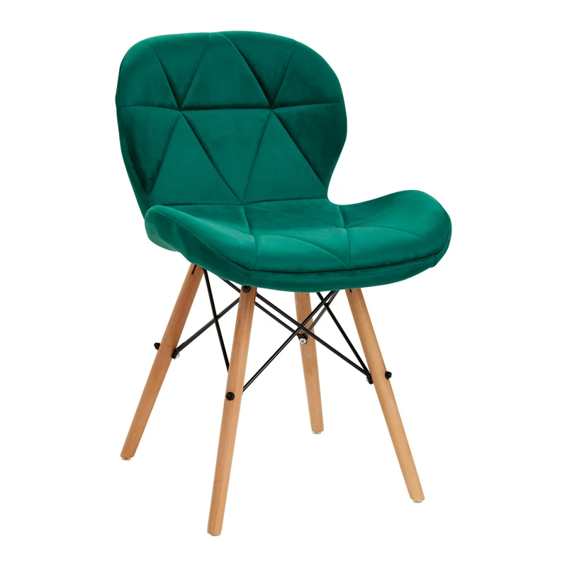 Sedia in velluto 4Rico QS-186 (Verde)