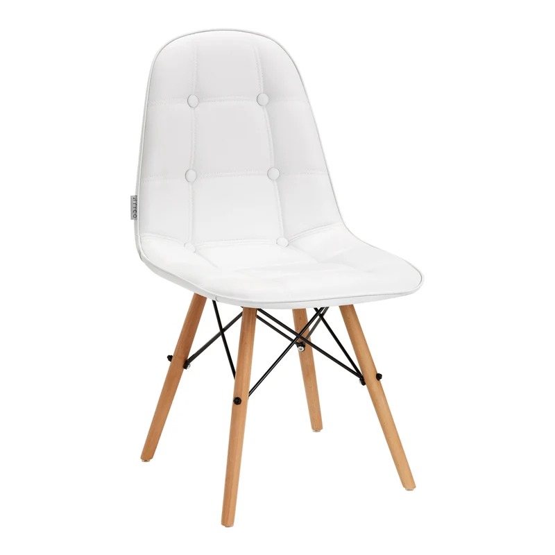 Sedia scandinava 4Rico ecopelle | QS-185 (Bianco)