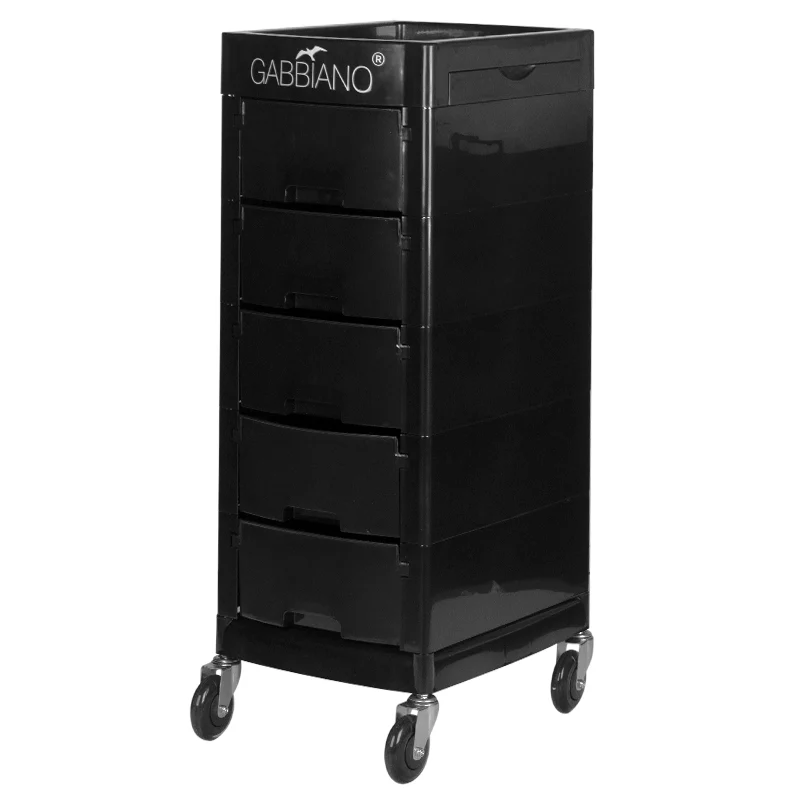 Carrello per parrucchiere Gabbiano FT65-A (nero)