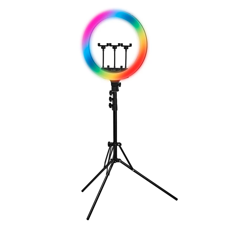 Lampada 45W ad anello GLOW RGB 18" con treppiede