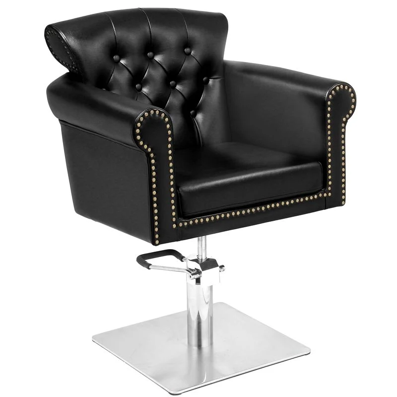 Poltrona per parrucchiere | Gabbiano BERLIN (argento/nero)