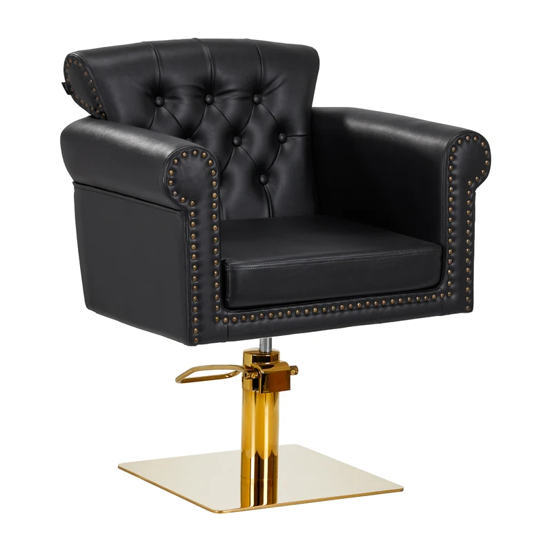 Poltrona per parrucchiere | Gabbiano BERLIN (oro/nero)