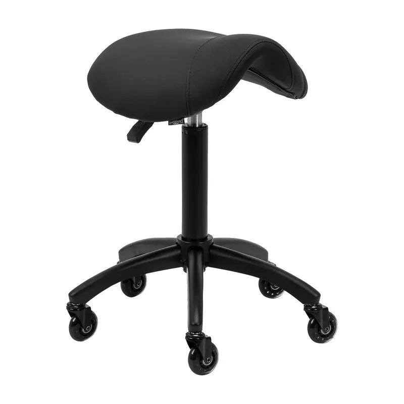 Sgabello a sella per tattoo Gabbiano D032 (nero)