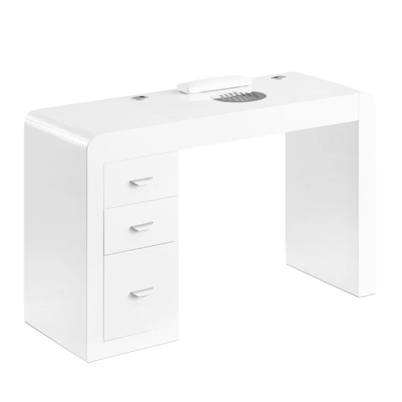 Tavolo per manicure con aspiratore a turbina | Mod. DESK 312 (Cassettiera a Sinistra)