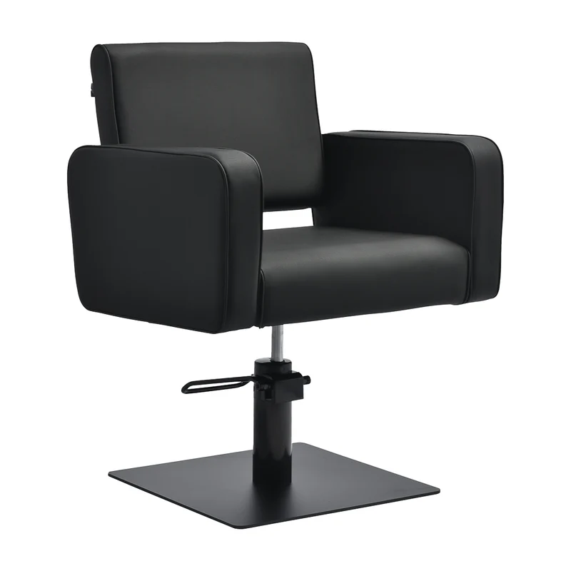 Poltrona da taglio per salone | Gabbiano BILBAO (nero/nero)