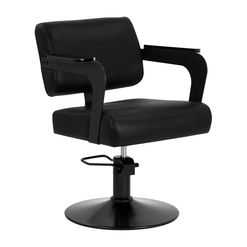 Poltrona da taglio per parrucchiere | Hair System JET (nero)