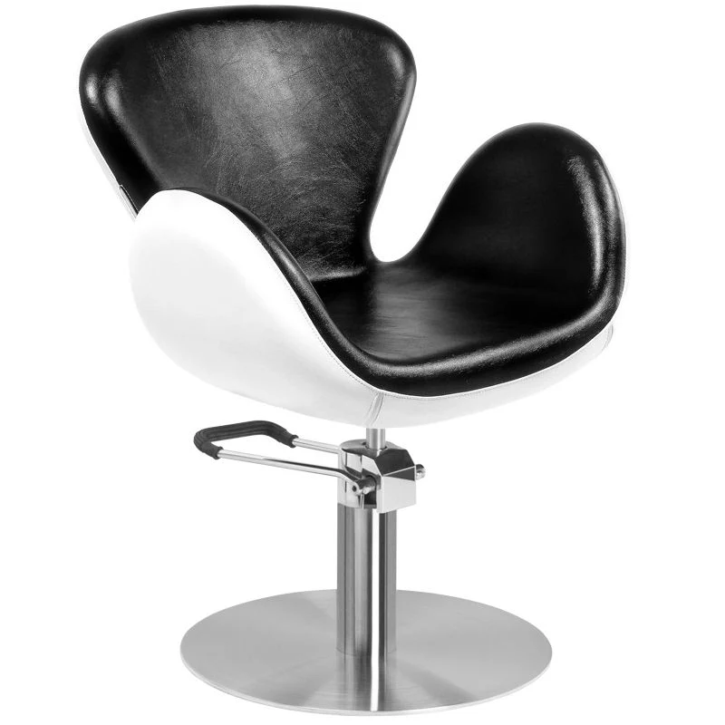 Poltrona per parrucchiera | AMSTERDAM (bianco e nero)