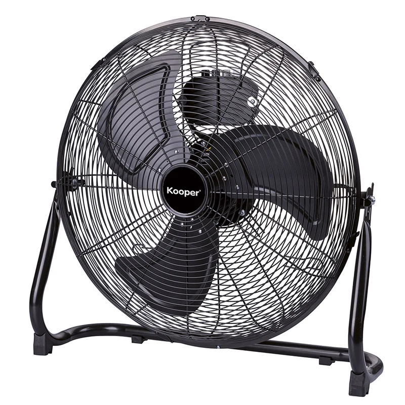 Ventilatore ad Alta Velocità Ø 45 cm 3 Pale 100W in Acciaio Laminato e Alluminio Nero