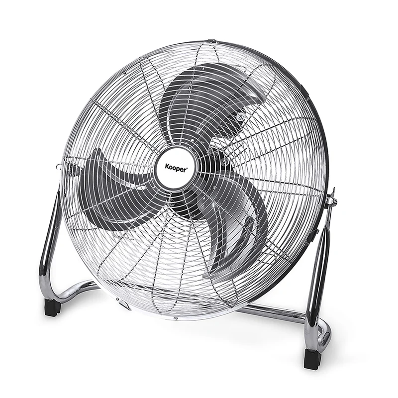 Ventilatore ad Alta Velocità Ø 45 cm 3 Pale 100W in Acciaio Laminato e Alluminio Argento