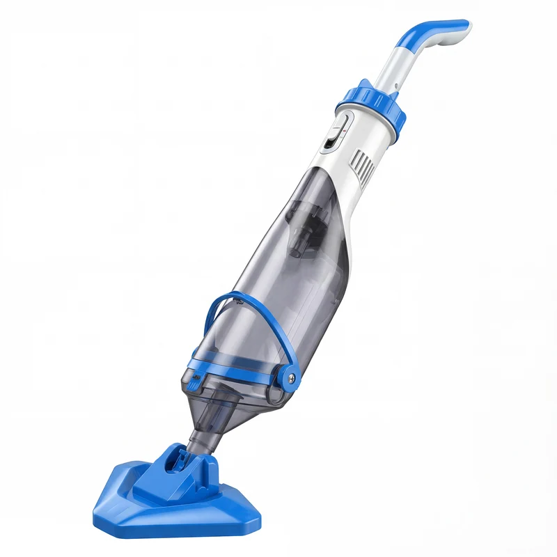 Aspirapolvere per Piscina 90x24x13,5 cm Senza Fili con Spazzola e Filtri in ABS e Alluminio Blu