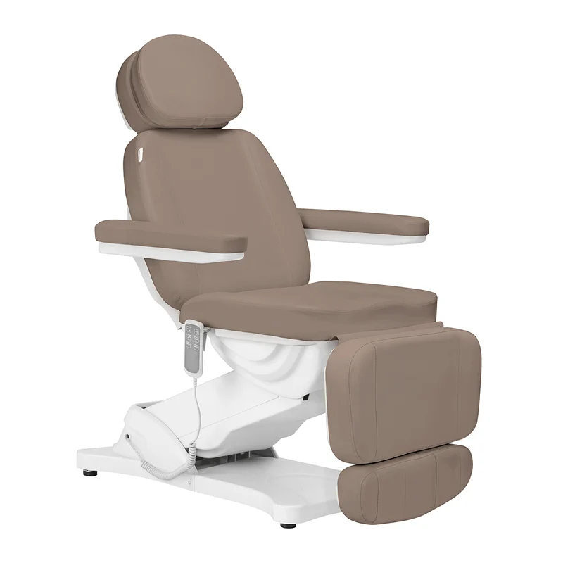 Poltrona elettrica per centro estetico - 3 motori | SILLON CLASSIC (marrone)