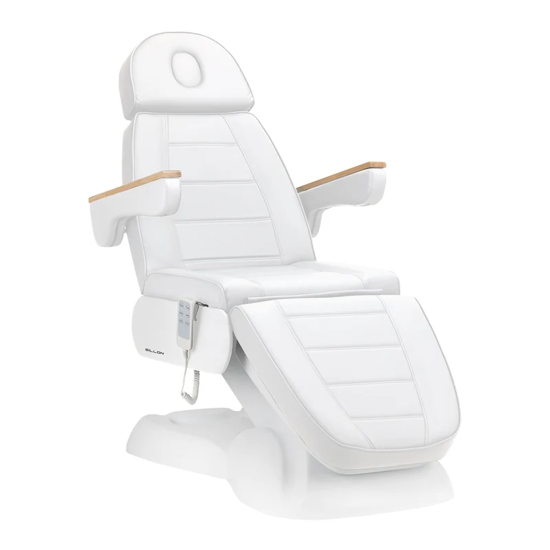 Poltrona elettrica per estetica - 3 motori | SILLON LUX 273B (bianco/bianco)