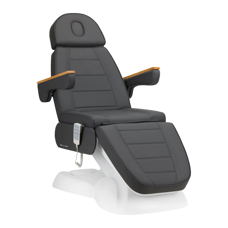 Poltrona elettrica per estetica - 3 motori | SILLON LUX 273B (bianco/grigio)