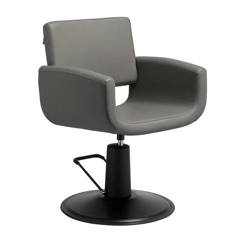 Sedia da taglio per parrucchiere | Hair System MATARO (grigio)