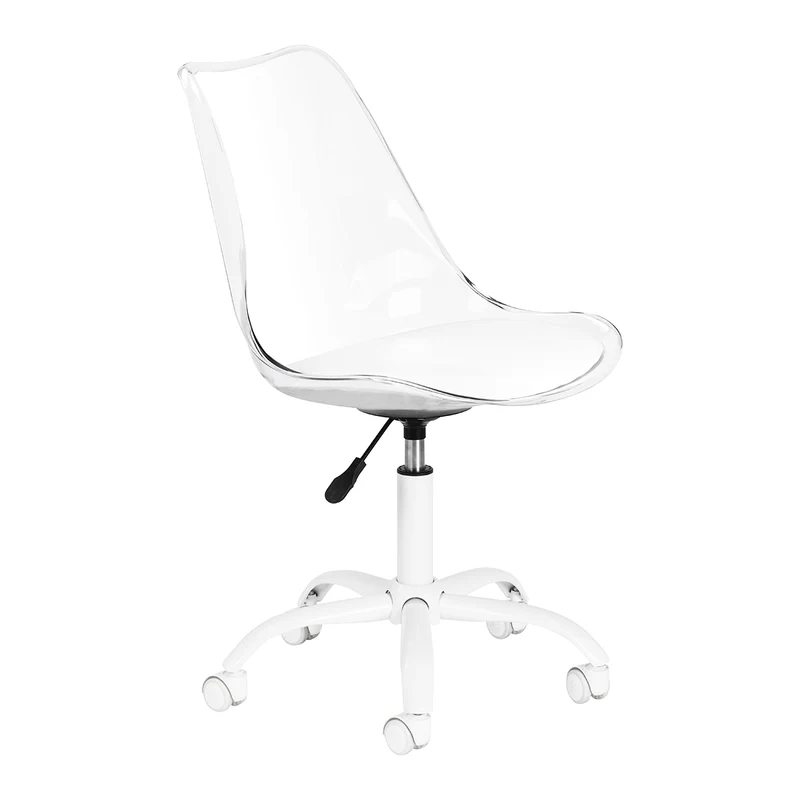 Poltrona trasparente con ruote mod. GHOST