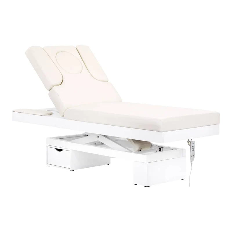 Lettino SPA elettrico con retroilluminazione | AZZURRO 815b (bianco)