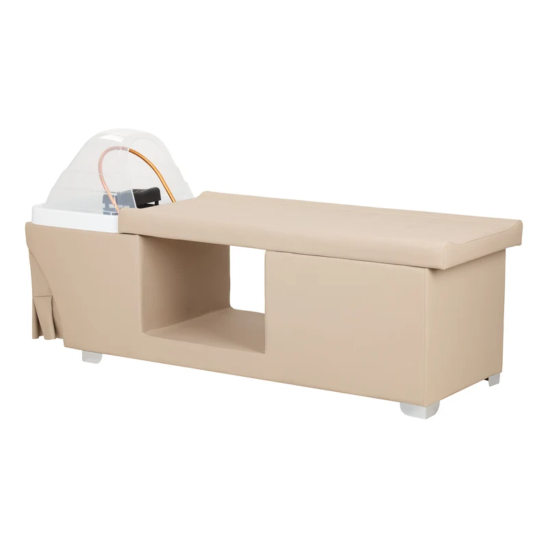 Lettino con lavatesta per parrucchieri | Gabbiano Head Spa MALDIVES (beige)