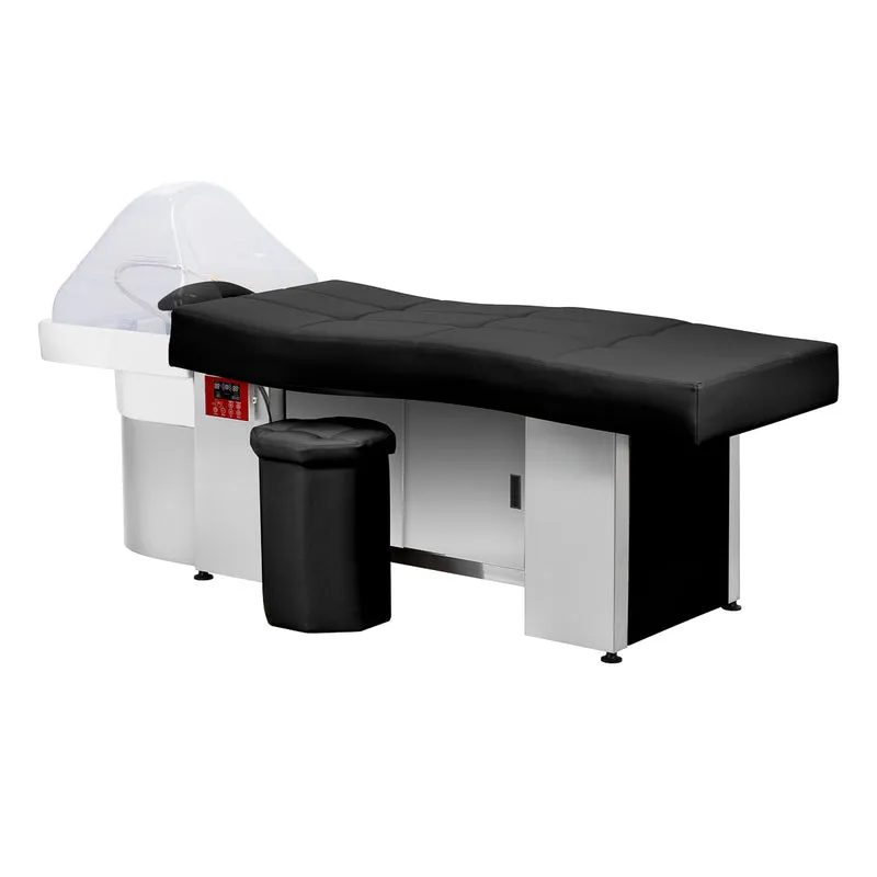 Lettino con lavatesta per capelli | Gabbiano Head Spa 017 (nero - mobile chiuso)