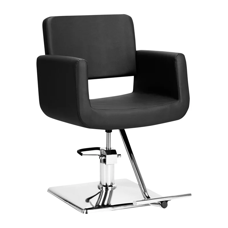 Poltrona per parrucchiera | Gabbiano HELSINKI (silver/nero)