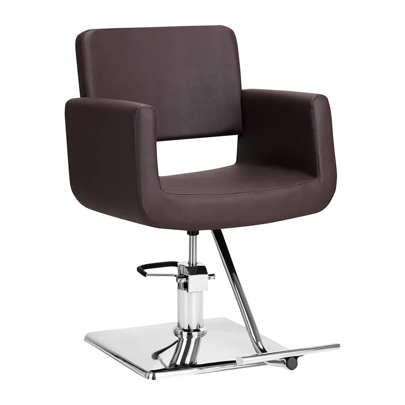 Poltrona per parrucchiera | Gabbiano HELSINKI (silver/marrone)