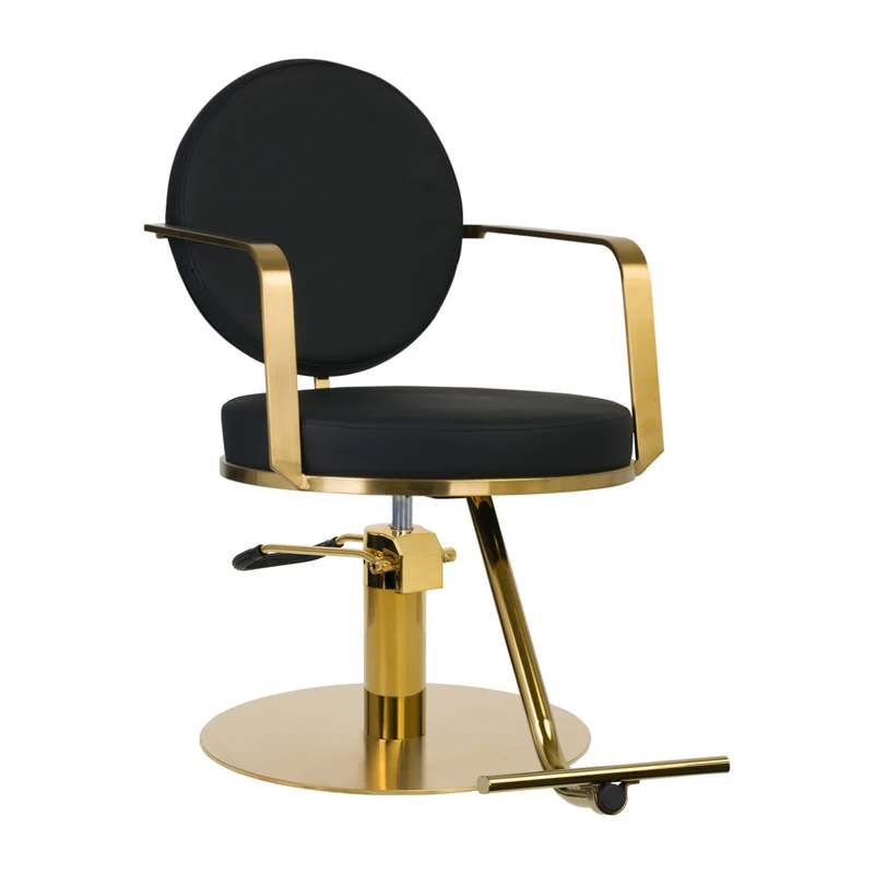 Poltrona per Parrucchiere | Gabbiano ARRAS (oro/nero)