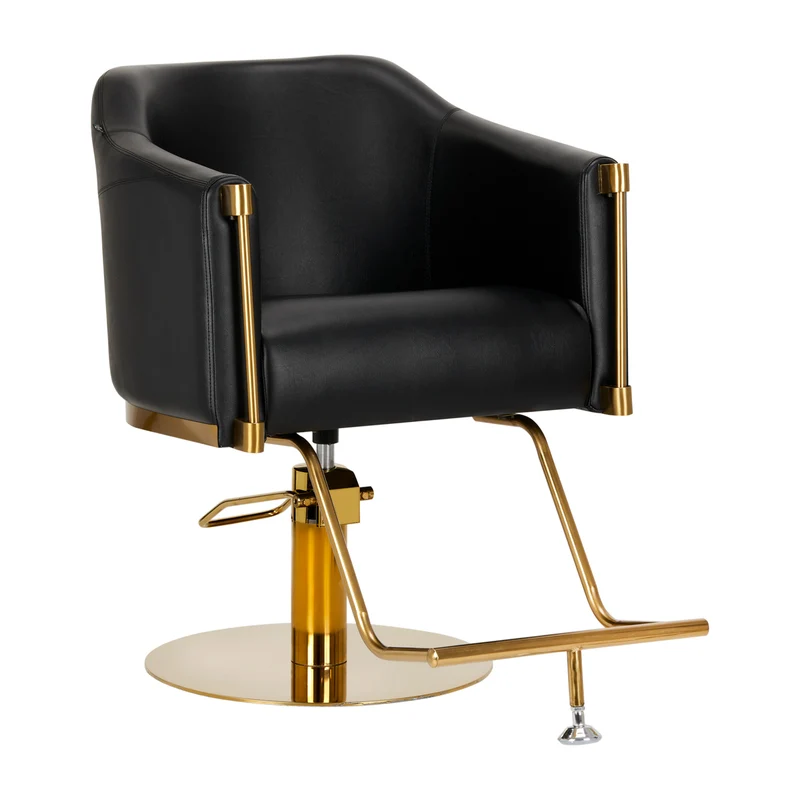 Poltrona per parrucchiera | Gabbiano BURGOS (oro/nero)