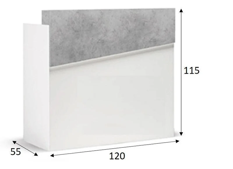 Banco Reception e Mobile Cassa 120 cm MADE IN ITALY | PENNY