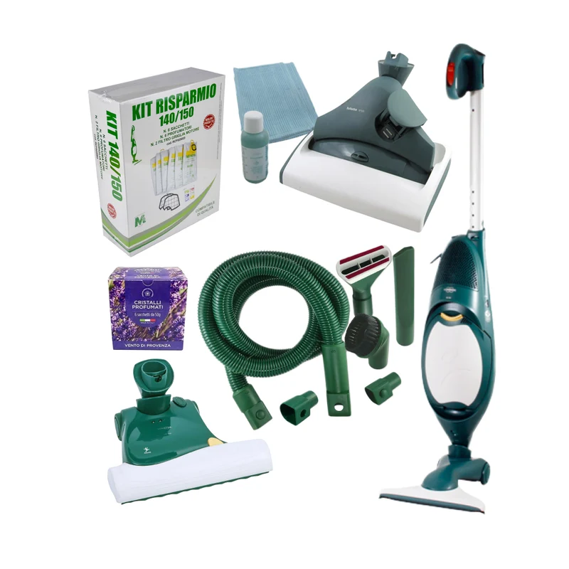 Combo Folletto VK 140 + Kit tubo + Pulilava SP520 + Battitappeto EB360 (ricondizionato)
