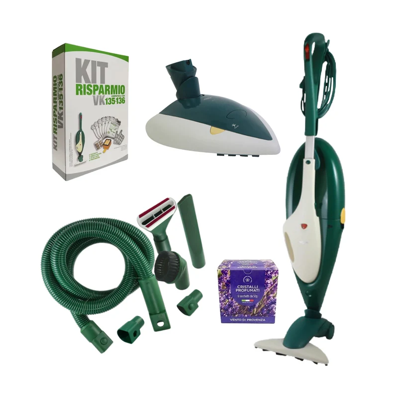 Combo Folletto VK 135 + Kit tubo + Lucidatrice pulilux 515 (ricondizionato)