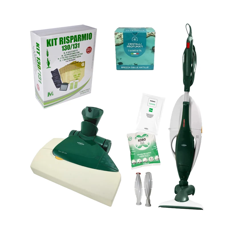 Combo Folletto VK 131 + Spazzola snodabile HD + Battitappeto EB350 (ricondizionato)