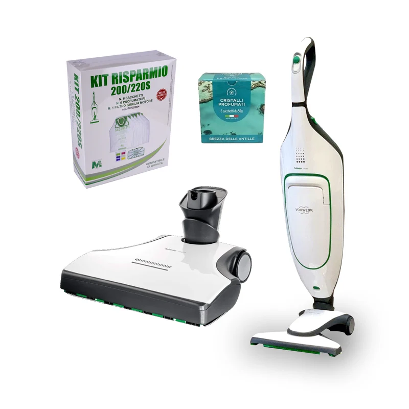 Combo Folletto VK 200 + Battitappeto EB400 (ricondizionato)
