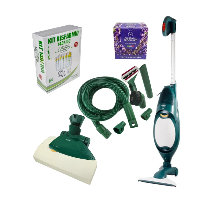 Combo Folletto VK 140 + Battitappeto EB350 + Kit tubo (ricondizionato)