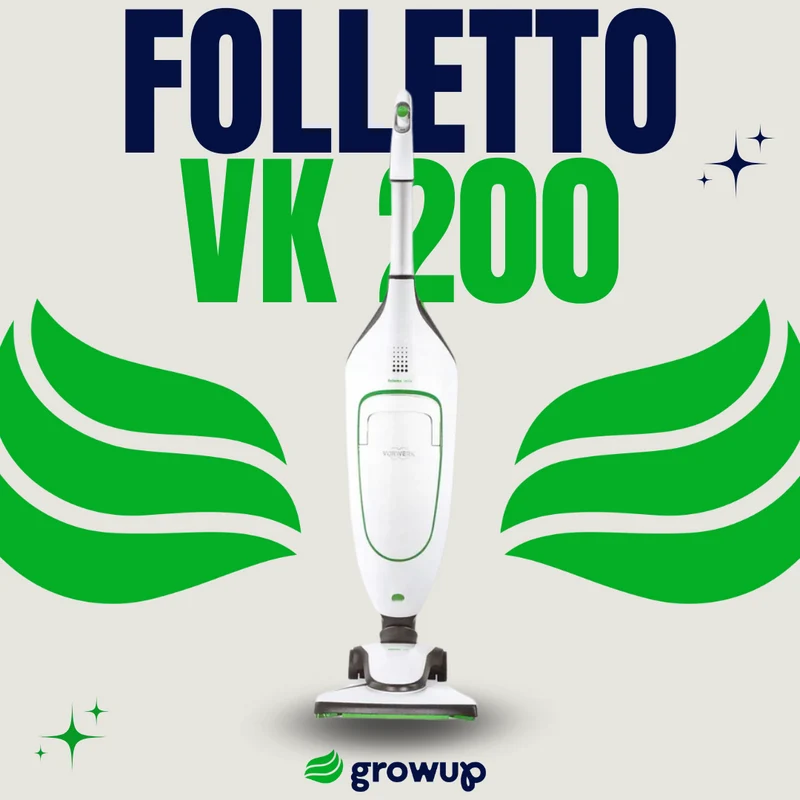 Folletto VK 200 Aspirapolvere Verticale Scopa Elettrica Vorwerk (ricondizionato)