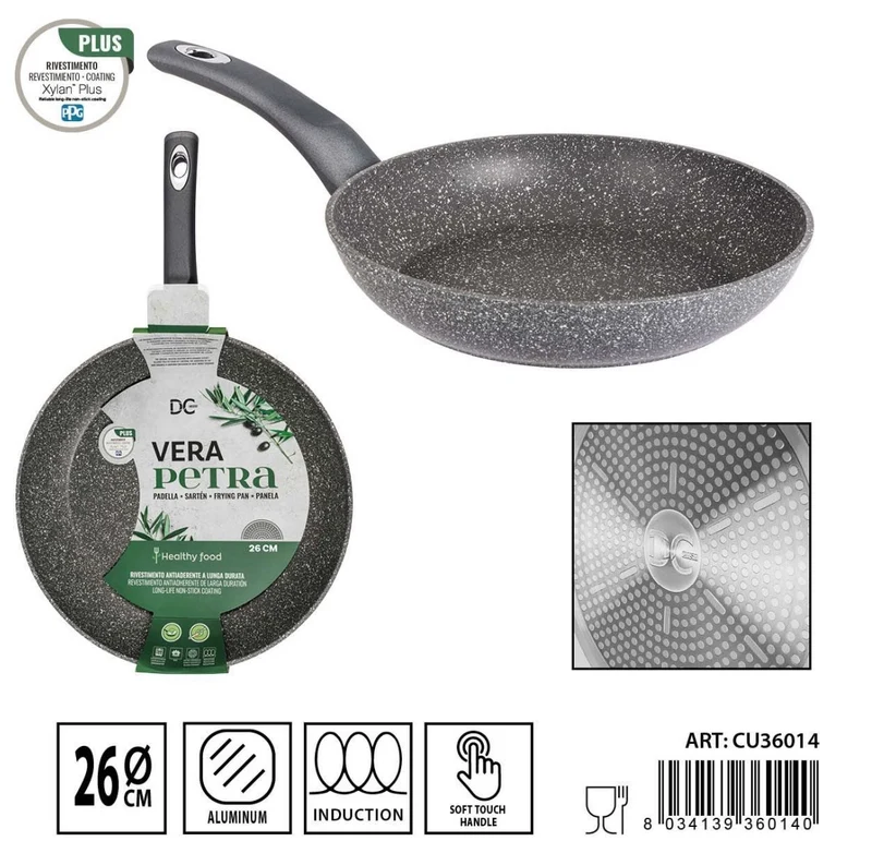 DC CASA VERA PETRA PADELLA A/ADERENTE F/INDUZ.26CM
