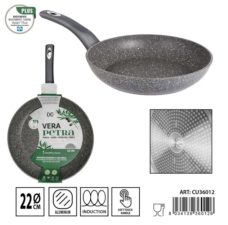 DC CASA VERA PETRA PADELLA A/ADERENTE F/INDUZ.22CM
