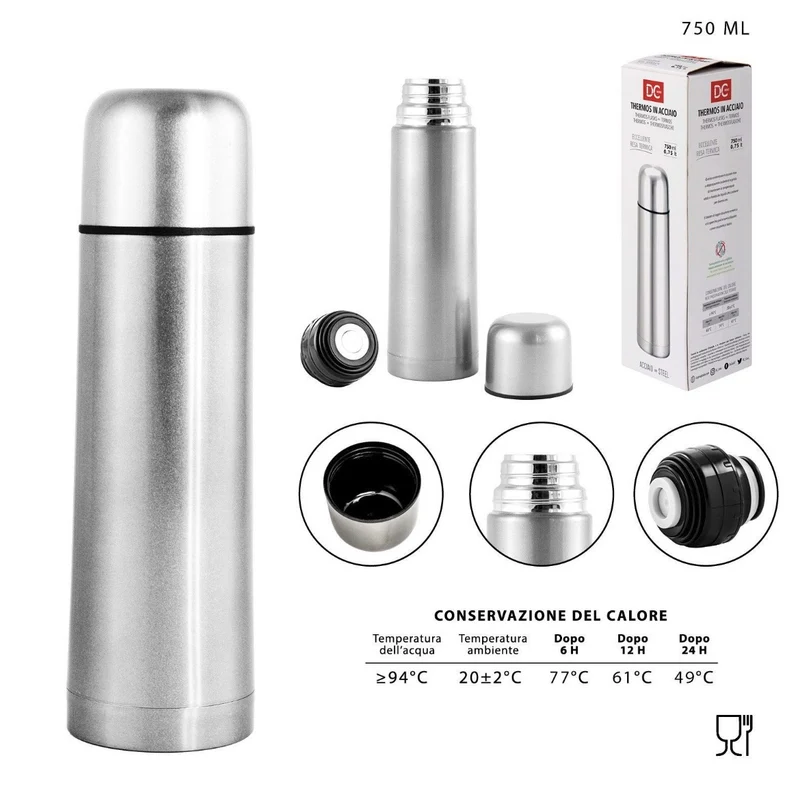 DC CASA THERMOS ACCIAIO 750ML