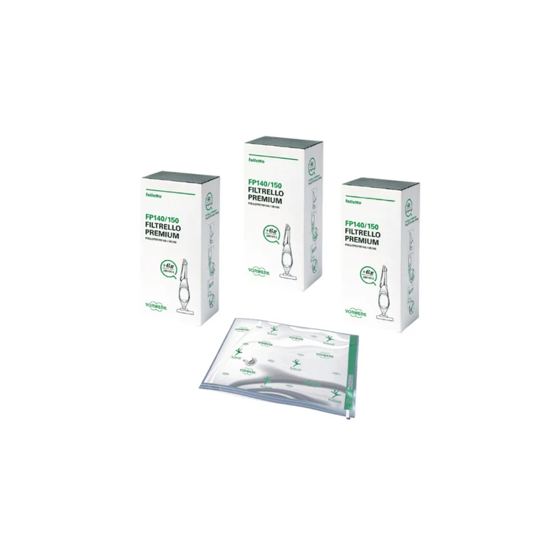 Kit 3 Filtrello Premium VK140 VK150 Con Dovina + 3 Sacchi Sottovuoto OMAGGIO