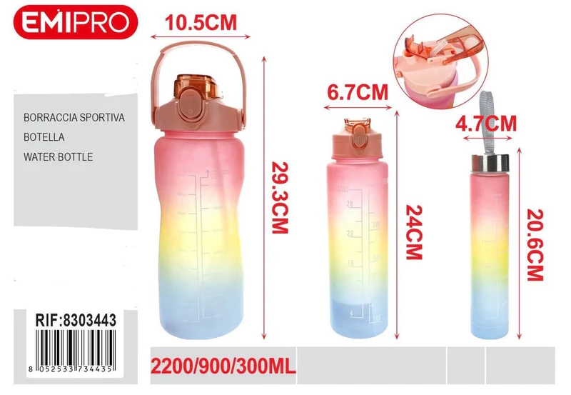 EMI BORRACCIA SPORTIVA 2200ML900ML300ML